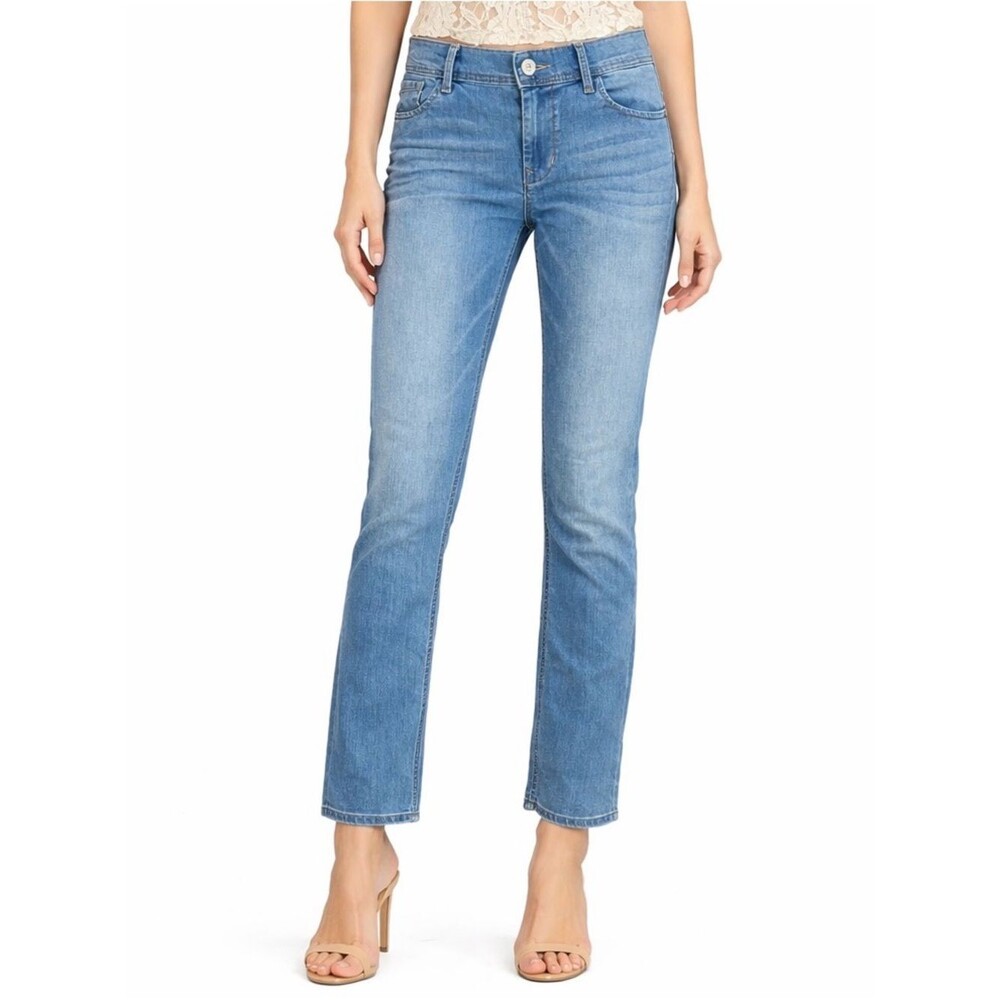 Express Cropped Skinny Mid Rise Jeans Lifght Wash Denim SZ 8 5 Pocket Style